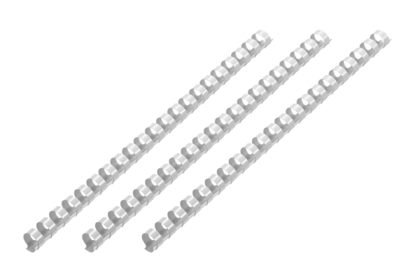 Plastic combs for the binder 14mm light gray 100pcs