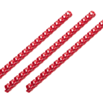 Plastic combs for the binder 16mm red 100pcs