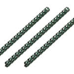 Plastic combs for the binder 19mm dark green 100pcs