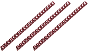 Plastic combs for the binder 22mm maroon 50pcs