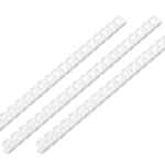 Plastic combs for the binder 22mm clear 50pcs