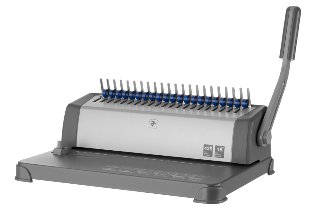 Plastic combs for the binder 22mm cyan 50pcs