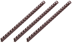 Plastic combs for the binder 25mm chocolate 50pcs
