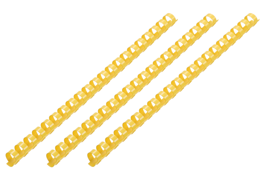 Plastic combs for the binder 32mm yellow 50pcs