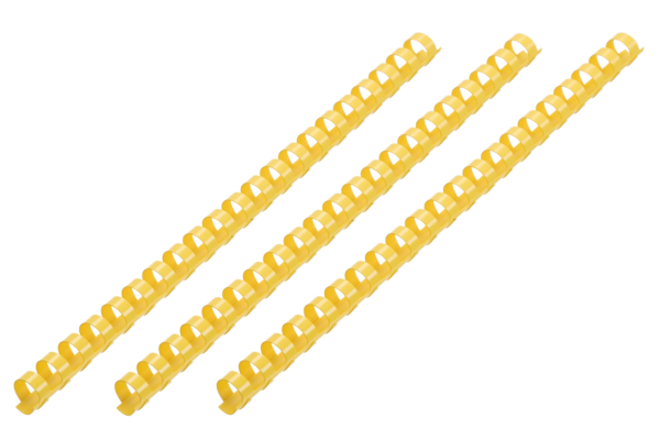 Plastic combs for the binder 32mm yellow 50pcs