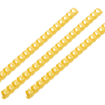 Plastic combs for the binder 45mm yellow 50pcs