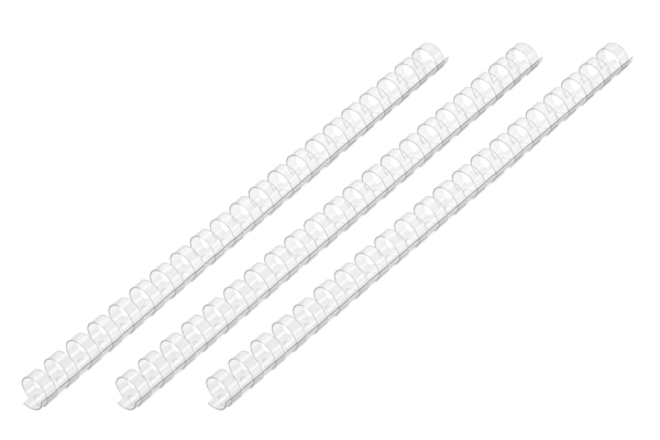 Plastic combs for the binder 45mm clear 50pcs