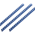 Plastic combs for the binder 51mm cyan 50pcs