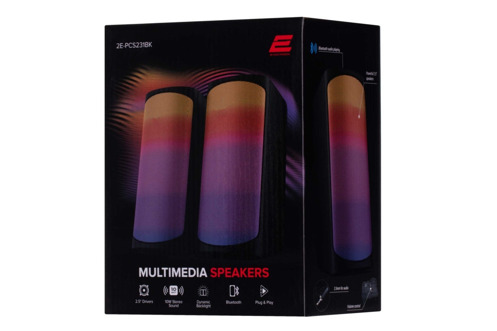 Multimedia speaker 2E PCS231 RGB Matrix, 2.0, USB, Black