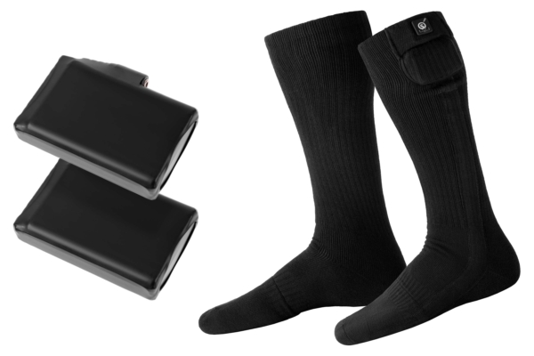 2E Tactical Heated socks Race Plus Black high, size L