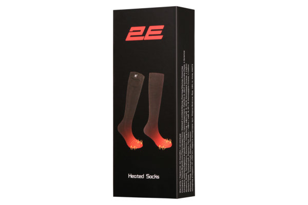 2E Tactical Heated socks Race Plus Black high, size L