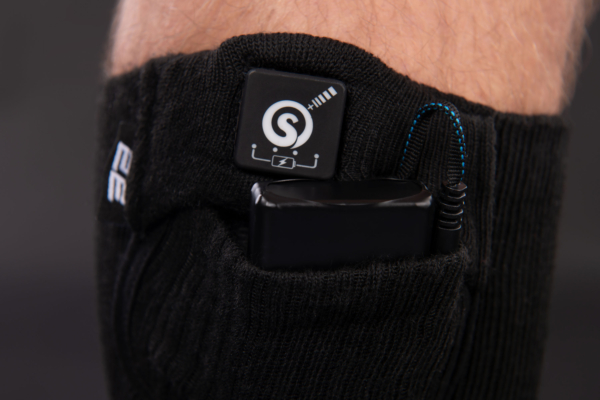 2E Tactical Heated socks Race Plus Black high, size M