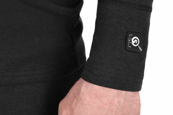 2E Tactical Men’s Heated Thermal Underwear eFiber for Men Black, Size XXL