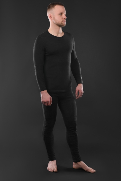 2E Tactical Men’s Heated Thermal Underwear eFiber for Men Black, Size XXL