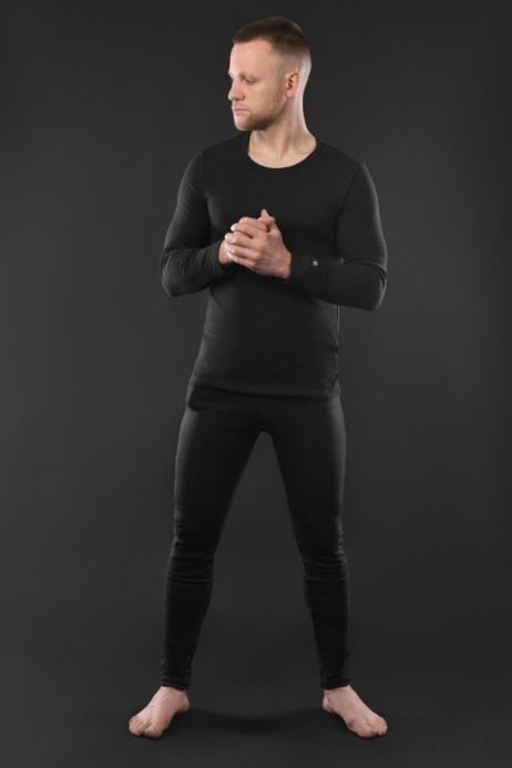 2E Tactical Men’s Heated Thermal Underwear eFiber for Men Black, Size XXL