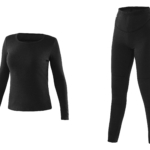 2E Tactical Women’s Heated Thermal Underwear eFiber for Women Black, size L