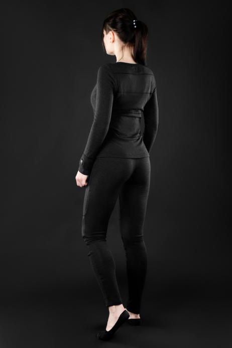 2E Tactical Women’s Heated Thermal Underwear eFiber for Women Black, size S