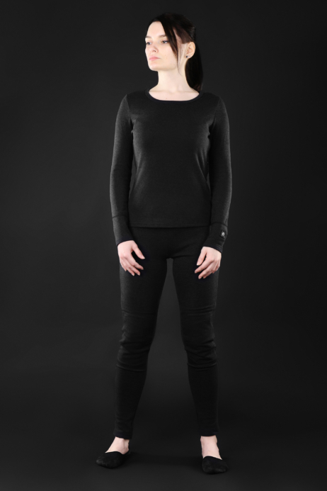 2E Tactical Women’s Heated Thermal Underwear eFiber for Women Black, size XL