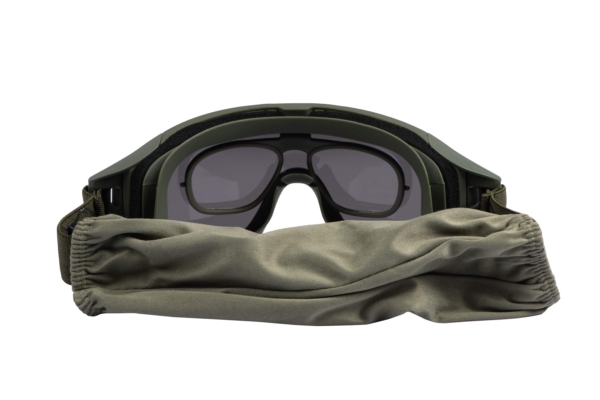 2E Tactical Маска тактическая, защитная Hawk Army Green Anti-fog, сумка, 3 линзы