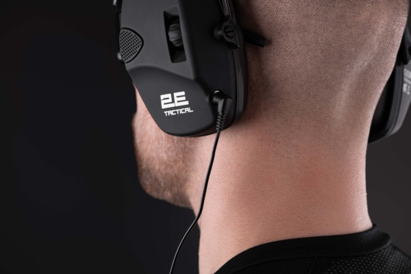 2E Tactical Тактичні захисні навушники Pulse Pro Black NRR 22 dB, активні