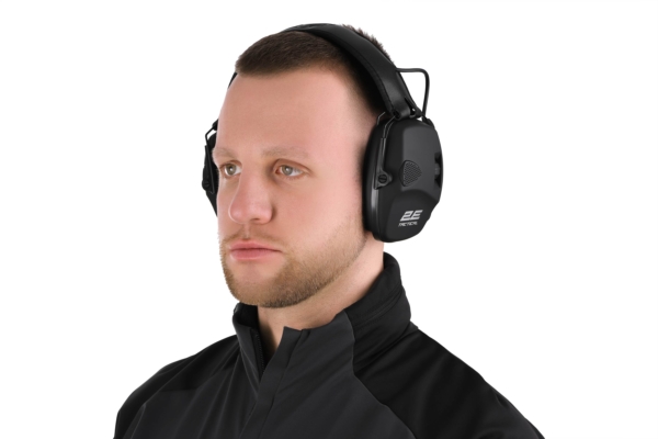 2E Tactical Тактичні захисні навушники Pulse Pro Black NRR 22 dB, активні