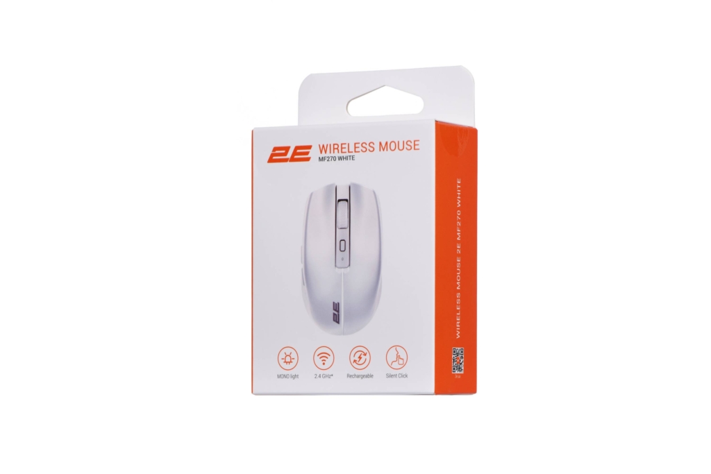 Мышь 2E MF270 Rechargeable, White LED, WL, белый