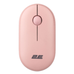 Мышь 2E MF300 Silent, WL/BT, розовый