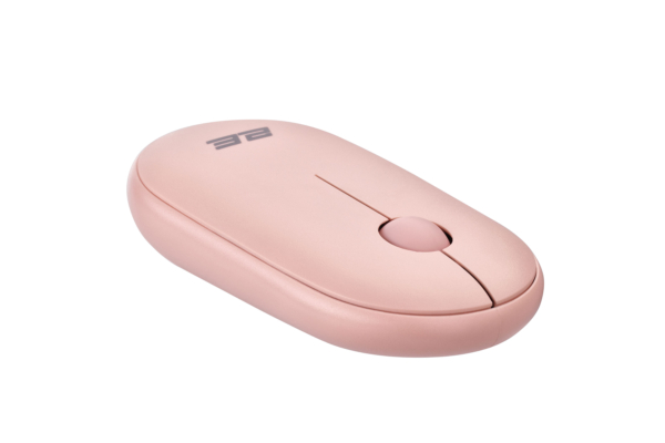 Мышь 2E MF300 Silent, WL/BT, розовый