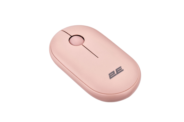 Мышь 2E MF300 Silent, WL/BT, розовый