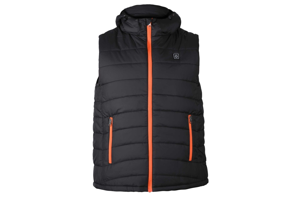 2E Tactical Heated Vest Heat Power Plus Black with Hood, Size XL