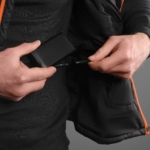 2E Tactical Heated Vest Heat Power Plus Black with Hood, Size XXL