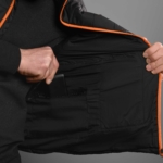 2E Tactical Heated Vest Heat Power Plus Black with Hood, Size XXL