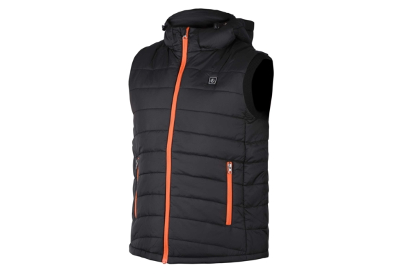 2E Tactical Heated Vest Heat Power Plus Black with Hood, Size XXL