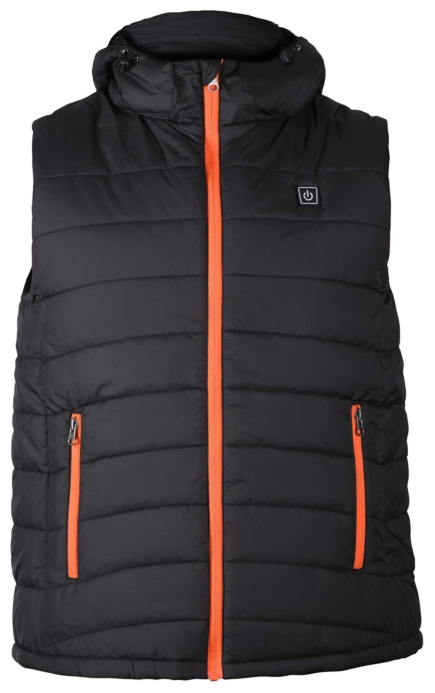 2E Tactical Heated Vest Heat Power Plus Black with Hood, Size XL