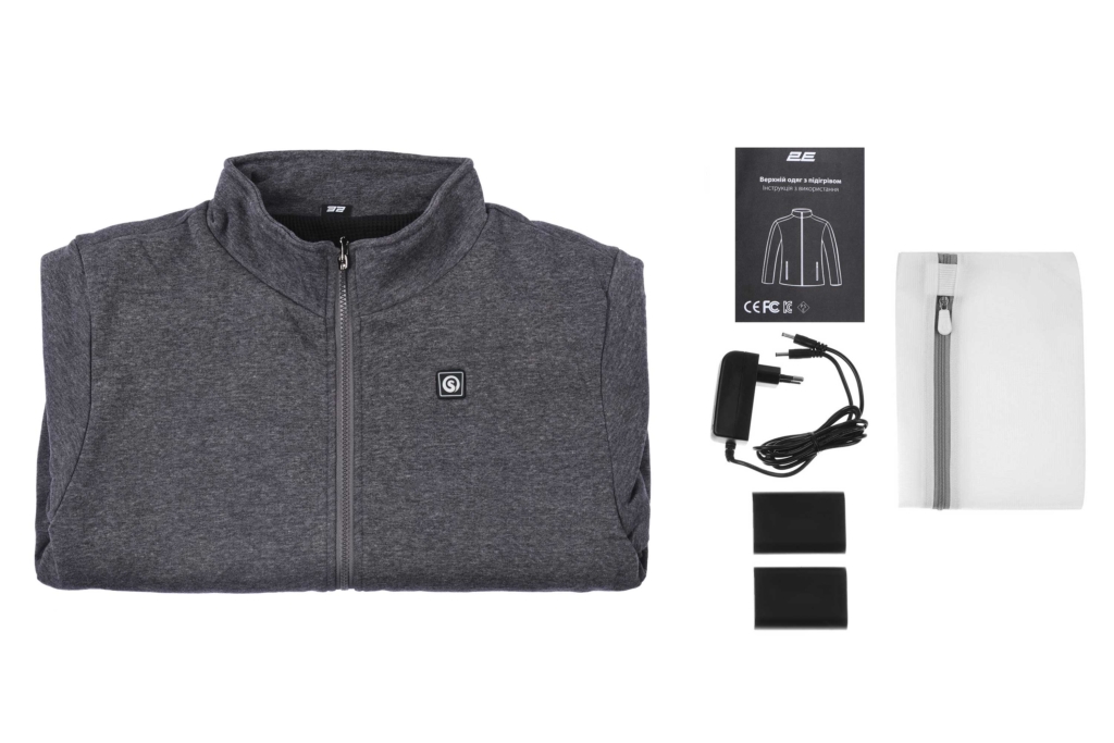 2E Heated jacket Heat Power Gray, size M