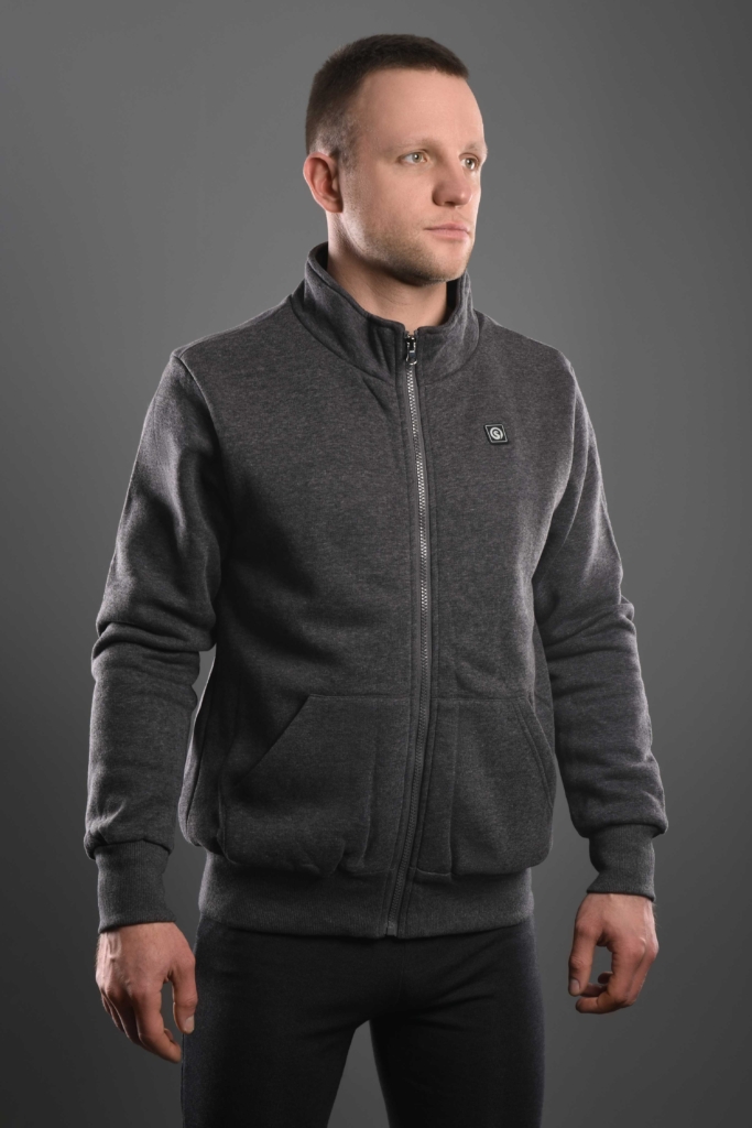 2E Heated jacket Heat Power Gray, size M
