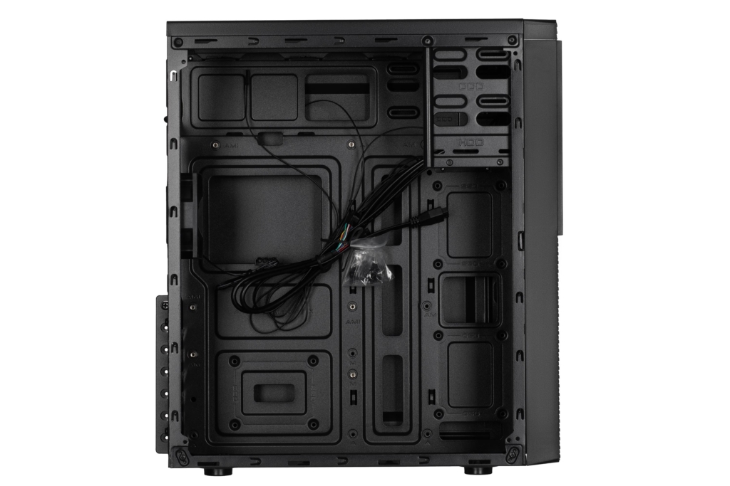 2E PC case Alfa E130 without PSU, 2xUSB3.0, 1xUSB2.0, 1x80mm, VGA 320mm, ATX, black