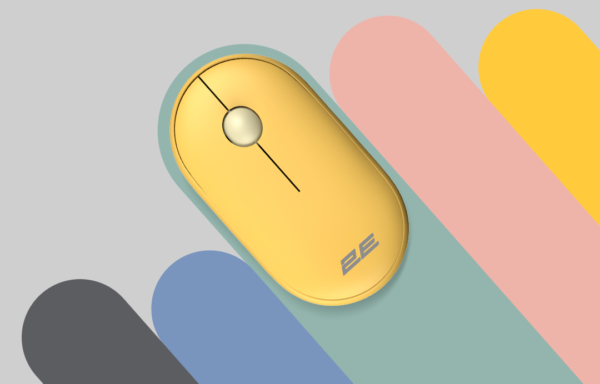 Mouse 2E MF300 Silent, WL/BT, sunny-yellow