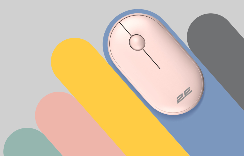 Mouse 2E MF300 Silent, WL/BT, pink