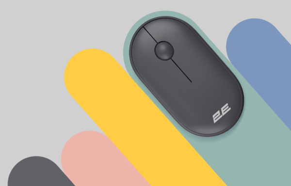 Mouse 2E MF300 Silent, WL/BT, graphite-black