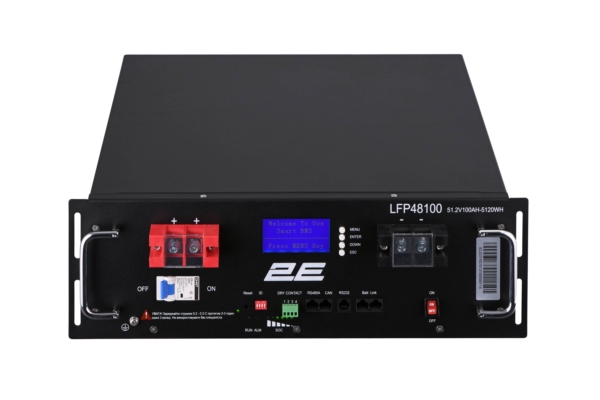 Аккумуляторная батарея 2E LFP48, 48В, 100А•год, 19″ LCD 16S