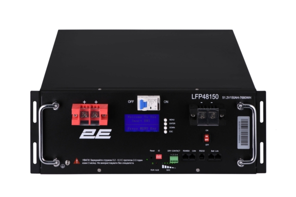 Акумуляторна батарея 2E LFP48, 48В, 150А•год, 19″ LCD 16S