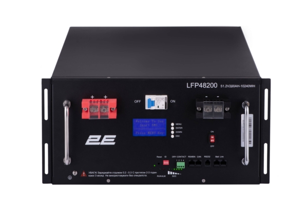 2E-LFP48200 48V/200Ah 19″ LiFePo4 Battery