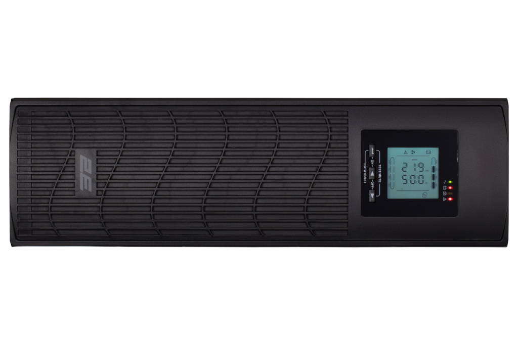 Джерело безперебійного живлення 2E PS1500RT, 1500VA/1200W, RT3U, LCD, USB, 3xC13, 3xSchuko