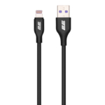 Кабель USB-A > Lightning заряджання/синхронізації 2E 1м, Glow, чорний