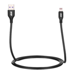 Кабель USB-A > Lightning заряджання/синхронізації 2E 1м, Glow, чорний