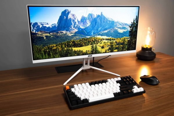 Монітор 2E 25.7″ D2621W HDMI, DP, Audio, IPS, 2560×1080, 21:9, 75Hz, FreeSync, White