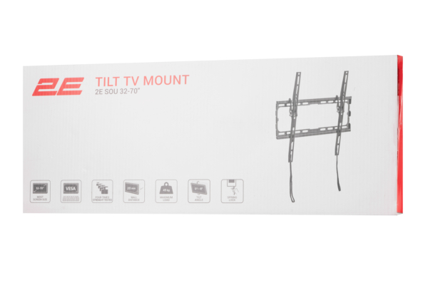 Крепление наклонное ТВ 32-70″ 2E Sou