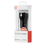 2E Автомобильное ЗУ Dual USB Car Charger 36W USB-C PD, QC Black