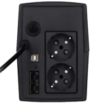 Джерело безперебійного живлення 2E DD850, 850VA/480W, LCD, USB, 2xSchuko
